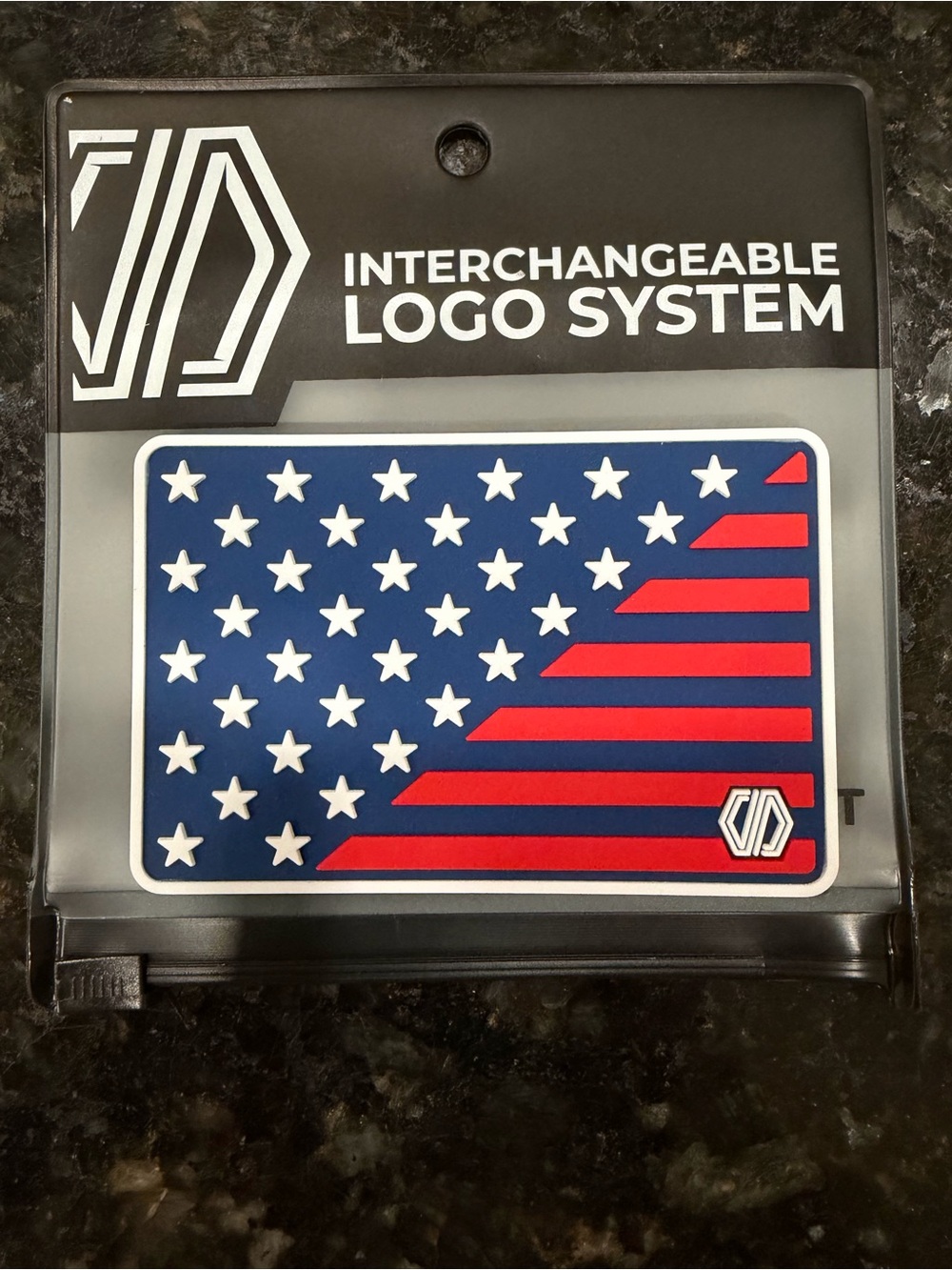 Patriotic Stars & Stripes Rubber Patch - Red, White & Blue